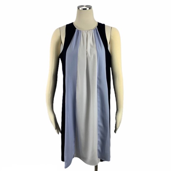 CeCe Dresses & Skirts - CeCe Sleeveless Dress Black White Blue Flowy